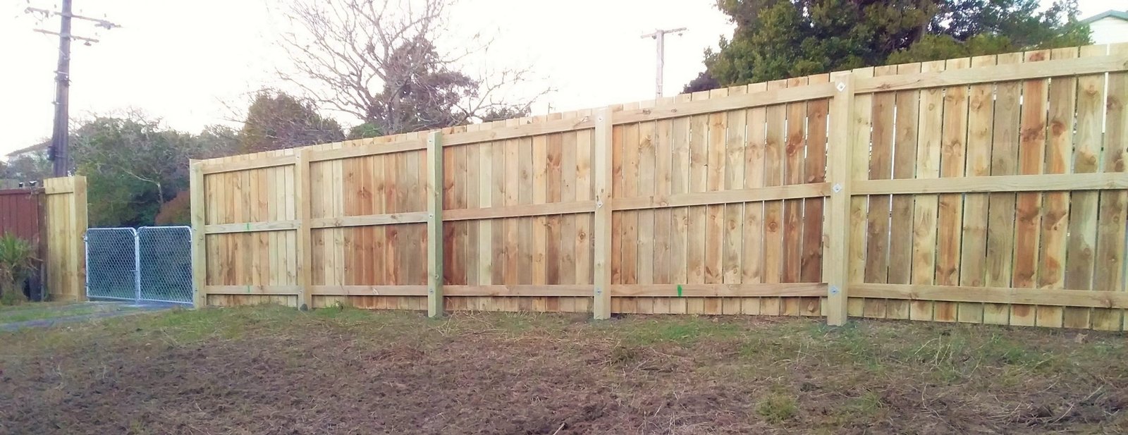 Timber fence and gate project